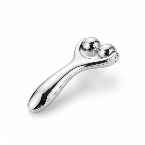 3d Manual Face Massager For Women Facial Massager and Face Roller For Glowing Skin Self Care Product Body Massage Tool Silver