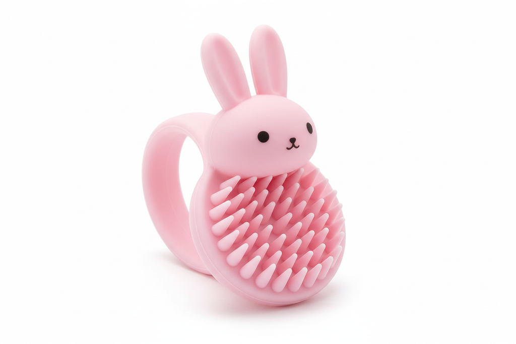 Rabbit Style Shampoo Brush Head Body Scalp Massage Brush