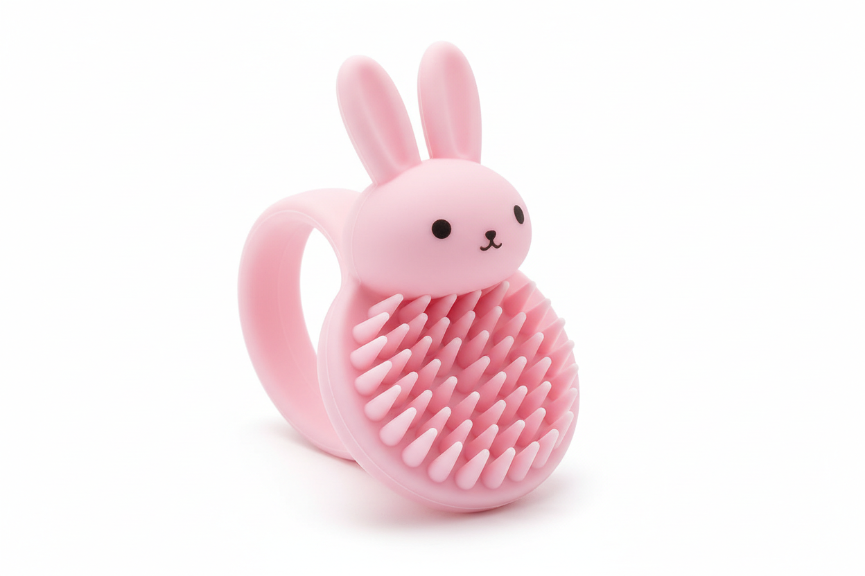Rabbit Style Shampoo Brush Head Body Scalp Massage Brush