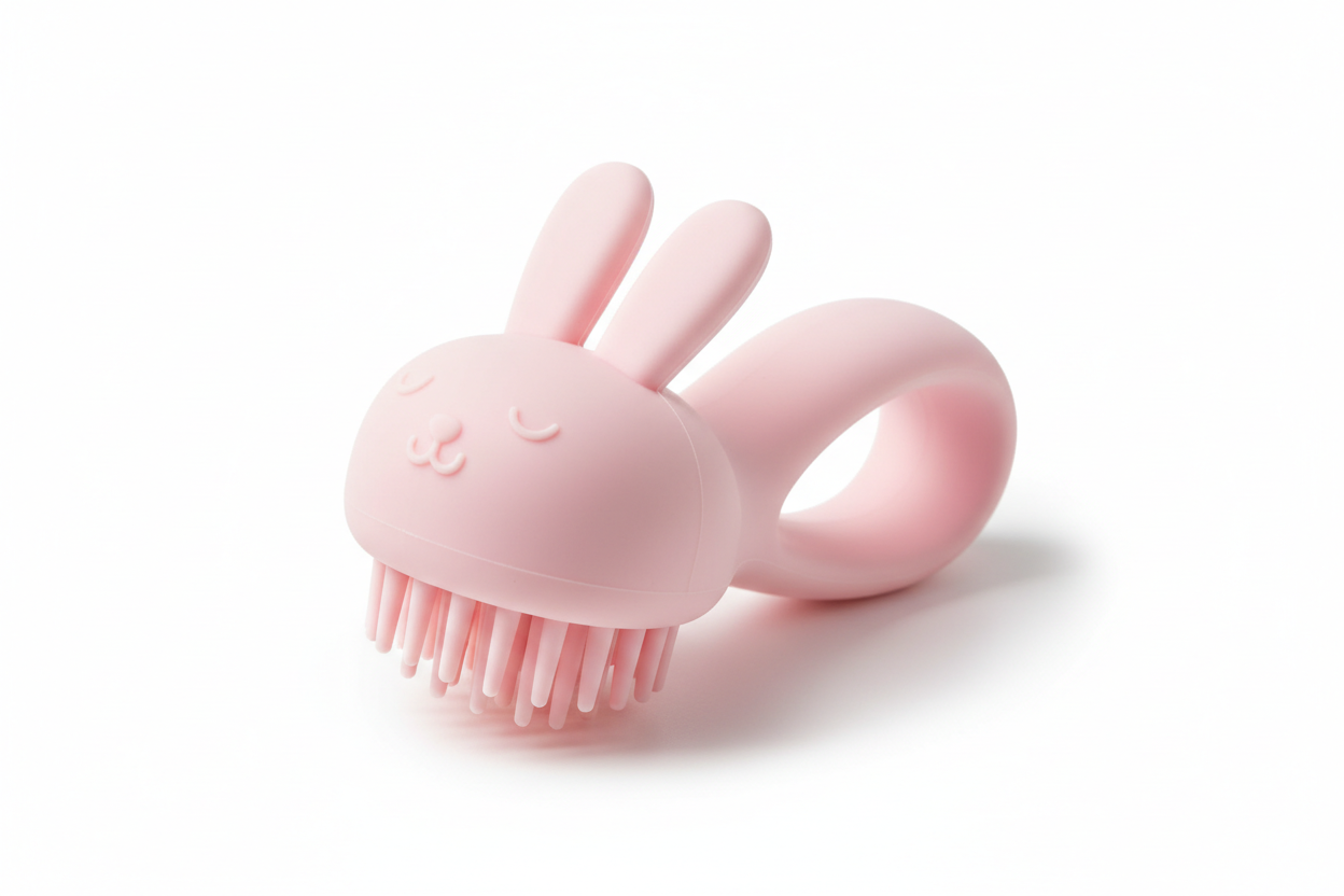 Rabbit Style Shampoo Brush Head Body Scalp Massage Brush